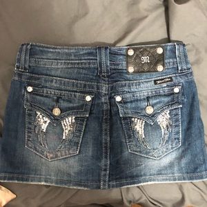 Miss Me size 25 y2k low rise denim miniskirt